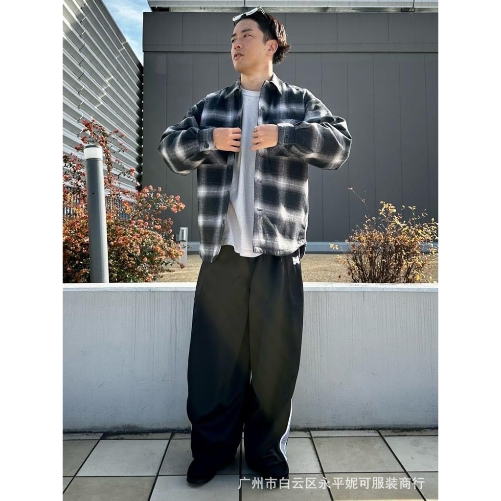 NEEDLES H.D Track Pant Poly Smooth 宽松松松内裤套装休闲运动裤长裤