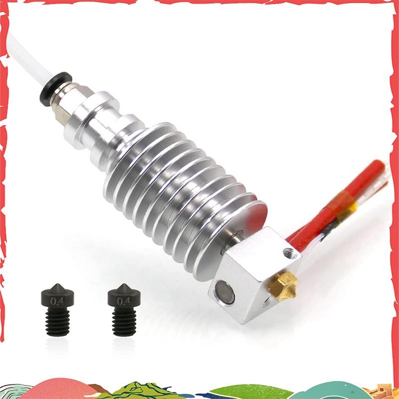 สําหรับ Anycubic I3 Mega Hotend 12V 2PCS 0.4 มม.สําหรับ E3D V6 หัวฉีด
