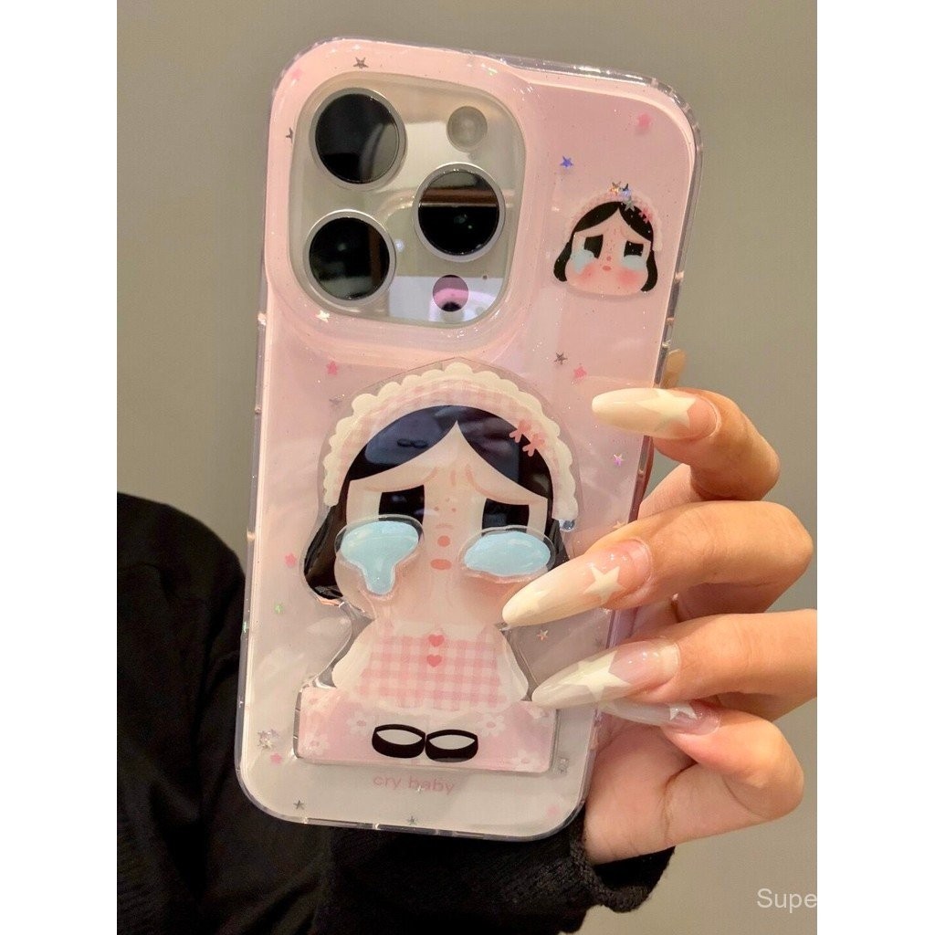 เคสโทรศัพท์ เหมาะสําหรับ iPhone 6 7 8 X XS XR XSMAX 11 12 13 14 15 16 Pro max Plus น่ารักสามมิติร้องไห้วงเล็บเด็กรวมทุกอย่าง Soft Case Shock-Resistant Shock-Resistant เคสป้องกันเธอ