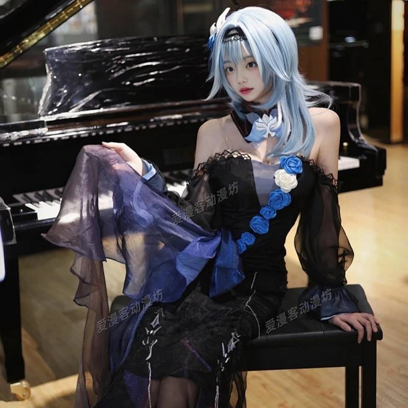 Original God Cos Wave Knight Youyi Concert Symphony Clothes Full Set Cosplay Formal Dress Game Cloth