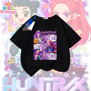 เสื้อยืดสำหรับเด็กและวัยรุ่น Kpop Demon Hunters ทำจากผ้าฝ้าย…