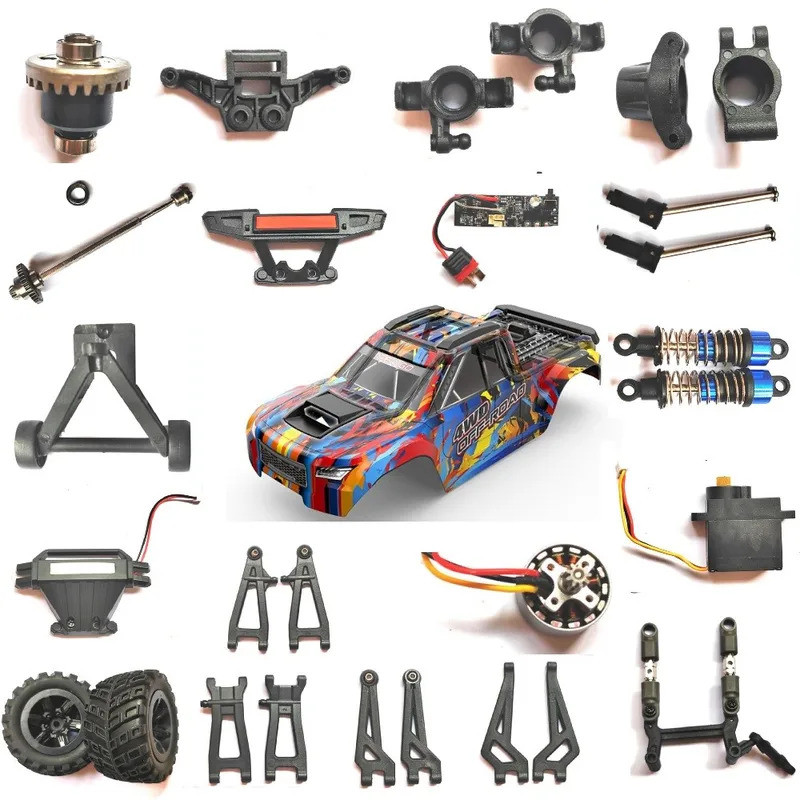 MJX Hyper Go 20208 1/10 RC รถ RC รถบรรทุกอะไหล่เดิมล้อ/เพลาขับ CVD/โช้คอัพไฮดรอลิก/เซอร์โว/เปลือกร่า