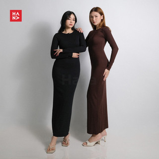 Hana Fashion - Arisha Casual Long Dress Wanita - CD047-2