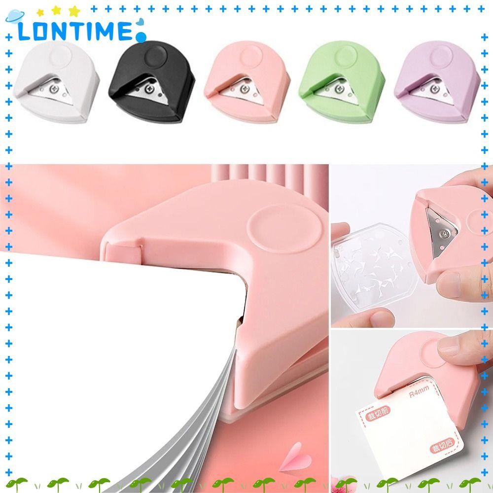 LONTIME R4 เครื่องตัดเนื้อ, มุมหมัดภาพ DIY สมุดภาพหัตถกรรม R4 มุมรอบ, เครื่องตัดโค้งมนการ์ดขนาดเล็กแบบพกพา