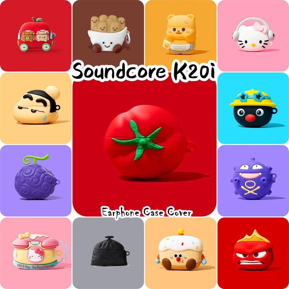 READY STOCK!นําไปใช้กับ Soundcore K20i เคส Case เคสหูฟัง การ์ตูนสร้างสรรค์ ซิลิโคนนุ่ม เคส เคสหูฟัง 