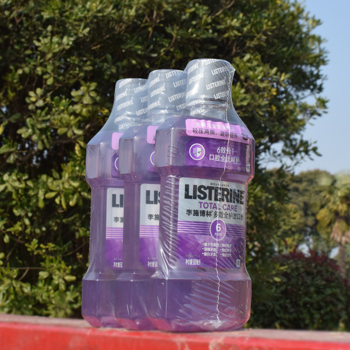 จัดส่งฟรี Listerine Multi-Effect Full Care น้ํายาบ้วนปากลบคราบฟันป้องกันมอดป้องกันแคลคูลัส 500ml ZL7