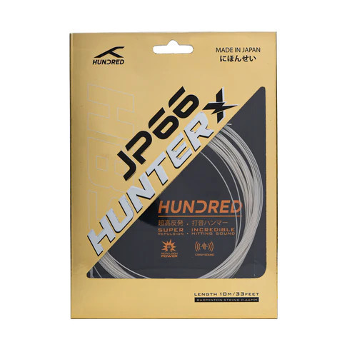 【ใหม่ล่าสุด】HUNDRED เอ็นแบดมินตัน รุ่น JP66 HUNTER X BADMINTON STRING