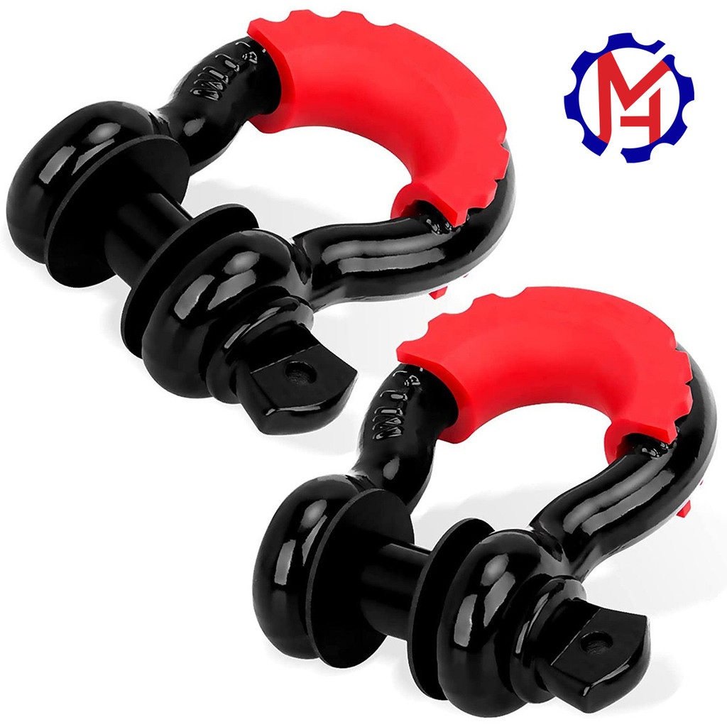 เหล็กคาร์บอนมาตรฐานอเมริกัน 4.75T Off-Road รถ Trailer Velcro สเปรย์พลาสติกสีแดง 3/4 นิ้ว U-Shaped Ho