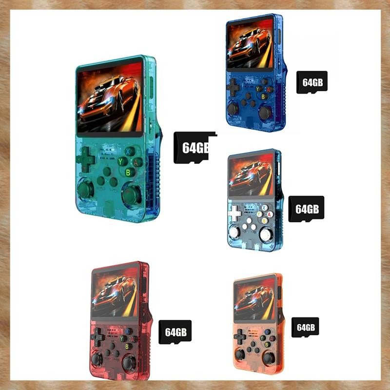 [KYG] K36S R36S Retro เกมคอนโซล 64GB Linux ระบบ 3.5 นิ้วหน้าจอ IPS WIFI เครื่องเล่นเกมพกพาสําหรับของ