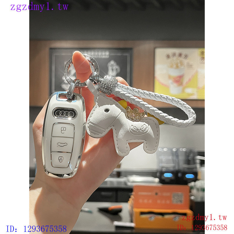 2IFU เหมาะสําหรับ Audi Audi, AudiA6L ฝาครอบ A3L ใหม่ A4L หัวเข็มขัดรถ Q3A7L/Q7/A8L/Q8/Q6/Q5L กรณีสุภ