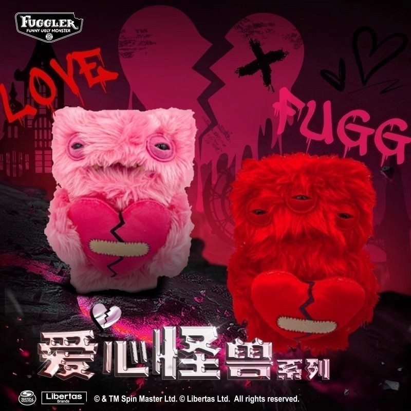 Fuggler Fugler ของแท้น่ารักฟัน Monster Love Series Funggler ตลกบาร์ตุ๊กตาตุ๊กตา