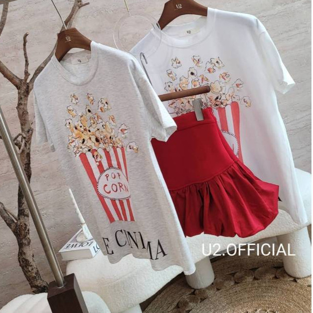 Lemon. U2 เสื้อยืด popcorn งานปักมุกน่ารักๆค่ะ