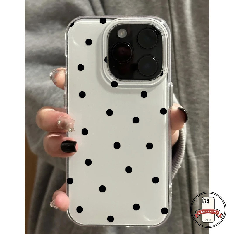 เคสไอโฟน11 เต็มหน้าจอสีสันสดใสจุดใหม่ IMD สำหรับ iPhone 16 13 11 12 14 15 Pro Max 15 14 11 13 12 16 Pro 16 14 15 Plus