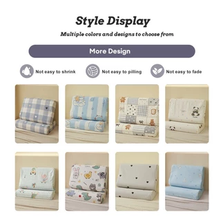 1ชิ้น ปลอกหมอนยางพารา latex pillowcase ผ้าฝ้ายแท้ Kitty Pooh Strawberry Bear คิตตี้ หมีแพนด้า การ์ตูน 30*50ซม. 40*60ซม.