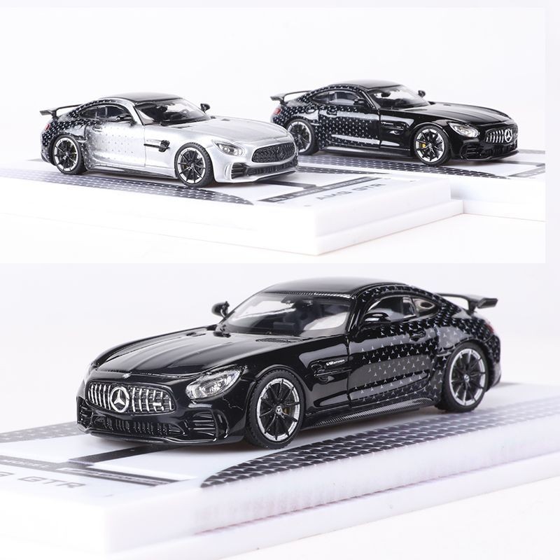 MJ 1: 64 Benz Benz AMG GTR จําลองรถรุ่นคอลเลกชัน