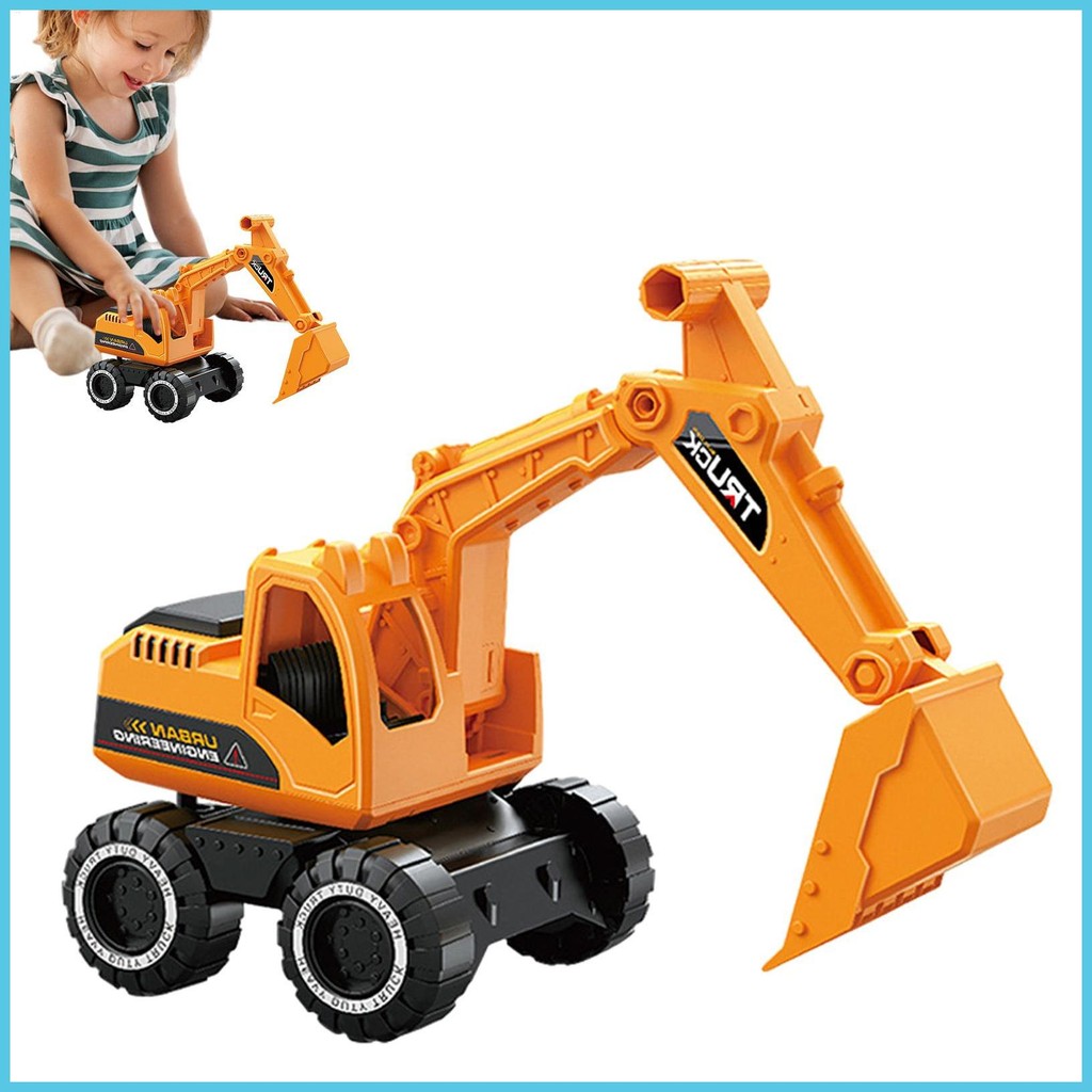 Inertia Engineering Vehicle Toy Boys Inertia Bulldozer Toy Engineering Vehicles แรงเสียดทานดําเนินกา