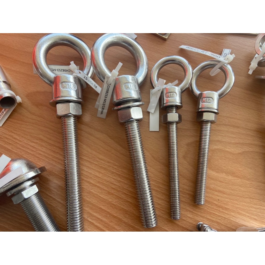 สกรูปลายห่วง สลักเกลียวสแตนเลส 316  Eye Bolt Stainless Steel 316 (C15-00181, C15-00622, C15-00623, C