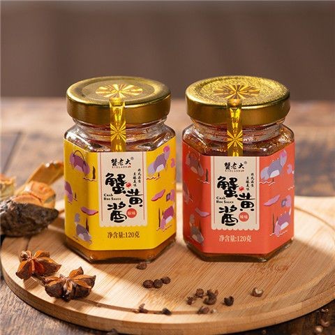 กรกฎาคม New Crab Boss ขวดกึ่งสําเร็จรูปแท้ Crab Boss กรกฎาคม New Crab Boss 120g Bibimbap ต่อขวดcisha