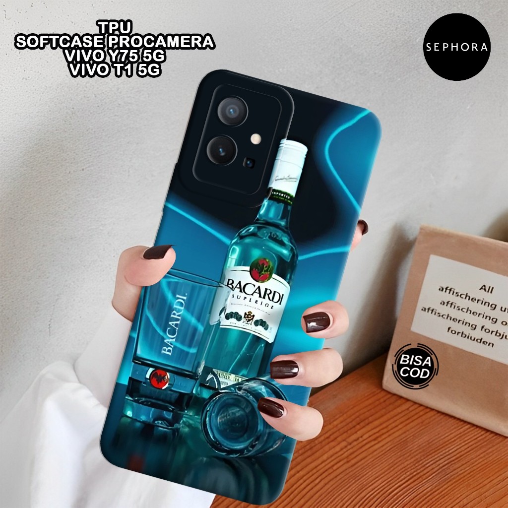 เคส VIVO Y75 / T1 5G ล่าสุด - เคสเครื่องดื่มแฟชั่น - เคส VIVO Y75 / T1 5G Softcase - เคสกล้อง Pro - 