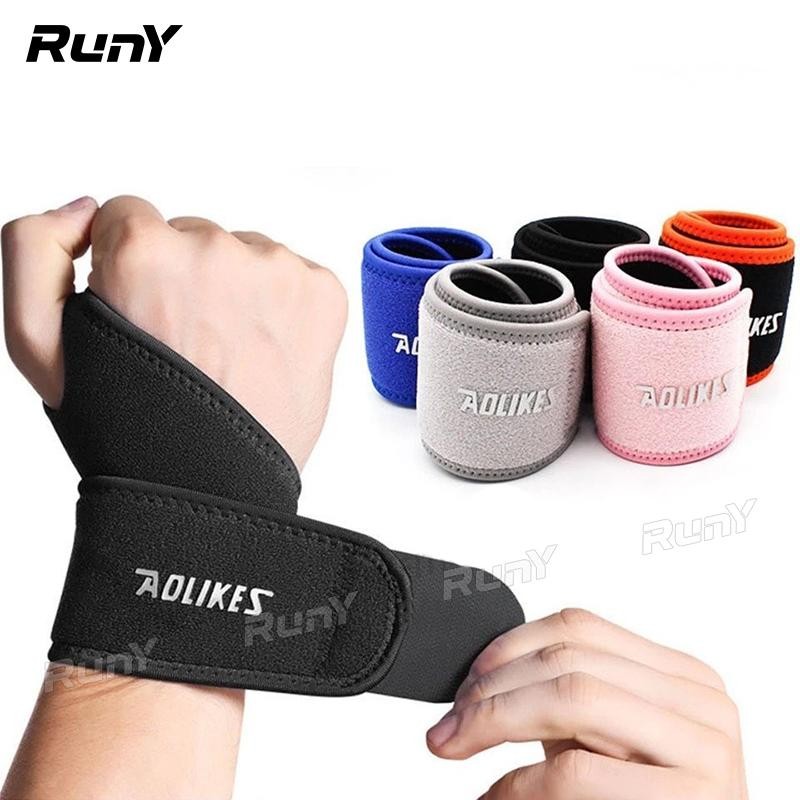 wrist support พยุงข้อมือ สายรัดข้อมือสำหรับออกกำลังกายและยกน้ำหนัก พร้อมระบบปรับขนาดได้