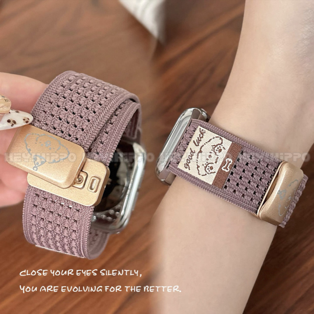 สายรัดทอตาข่ายระบายอากาศเหมาะสําหรับ ฉันดู 10/9/8/7/6/กับ/5/4/3/2/1 สายรัดหัวเข็มขัดแม่เหล็กเหมาะสําหรับสมาร์ทวอทช์ 49/46/45/44/42/41/40/38มม