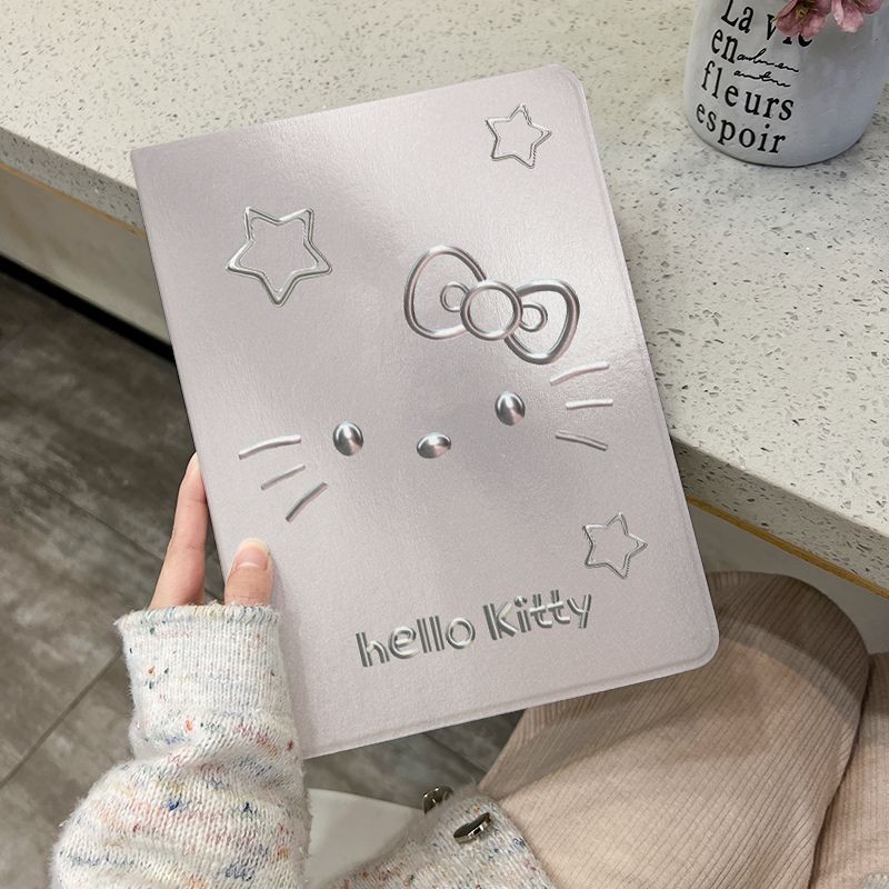 เคสป้องกัน iPad 10th Generation Air4 Air5 Air6 10.5 นิ้ว Creative Love Silver Hello Kitty พร้อมช่องเสียบปากกา Gen7/8/9 วัสดุผ้าไหม Mini4 5 ฝาครอบ Anti Drop กรณีแท็บเล็ต ราคา ถูกที่สุด ดีลบีเคเค แกลเลอรีภาพที่ 2