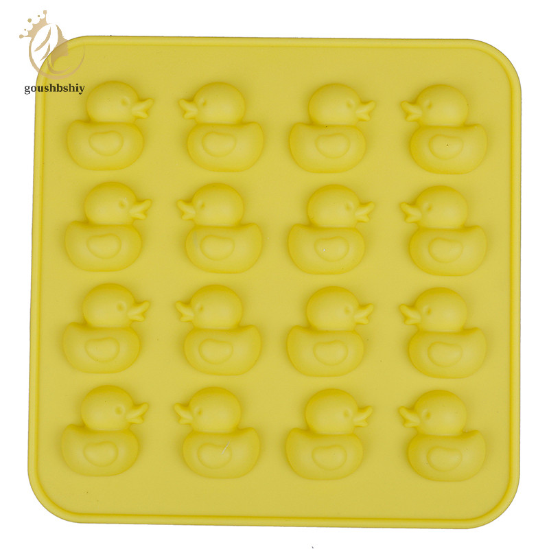 [goushbshiy] แม่พิมพ์ซิลิโคนเป็ดน่ารัก DIY ช็อกโกแลตบิสกิตน้ําแข็ง Candy Moulds TH