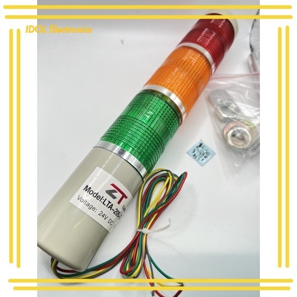 ราคาถูก! ไฟสัญญาณ LED Tower light LTA-205-3T   LTA-205-3TJ 12v 24v 220v ไฟกระพริบ ไฟติดตลอด มีเสียง ส่งของทุกวัน