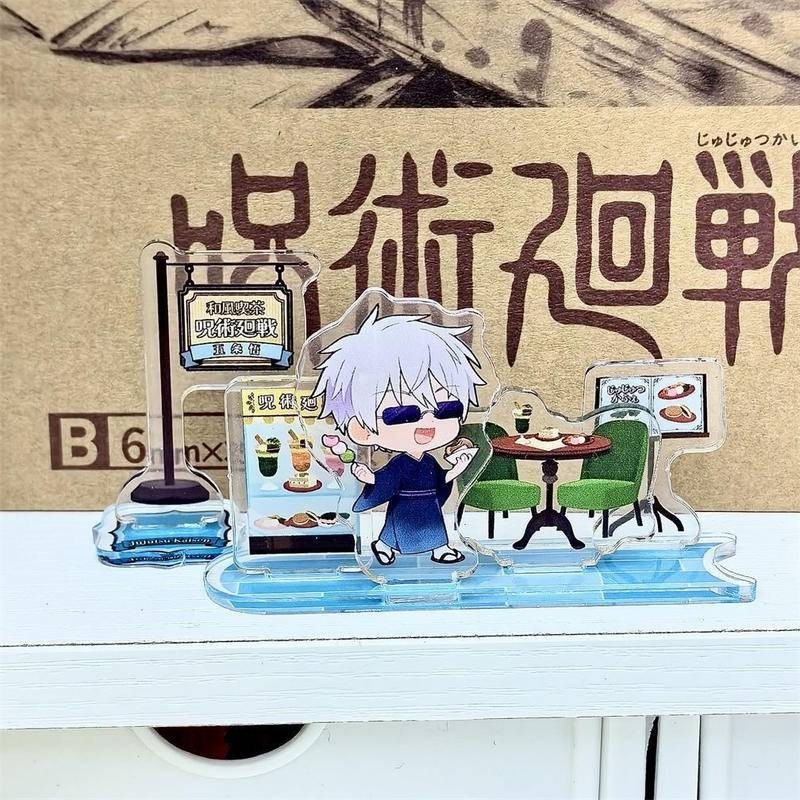 Creative Jujutsu Kaisen การ์ตูนอะคริลิค Standee - Gojo Satoru ของขวัญรับปริญญาโต๊ะเครื่องประดับ - 5 ซม.