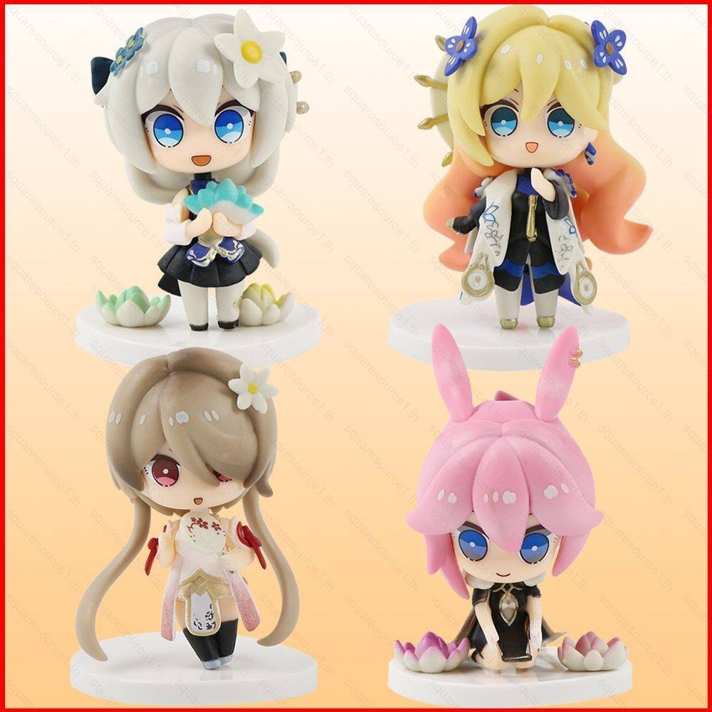 Sqt 4pcs Honkai Impact 3 Action Figure รุ่น Q Kiana Rita Yae Sakura Durandal ตุ๊กตาของเล่นสําหรับของ