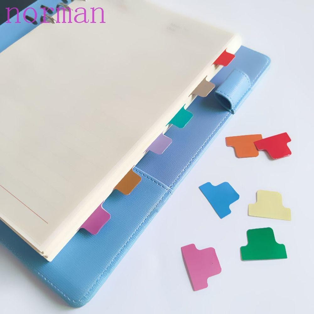 Norman Index Label สติกเกอร์ส่วนบุคคล Multicolor แฟ้มแท็บเครื่องเขียนสํานักงาน Planner Repositionable Self-กาวแท็บกระดาษ
