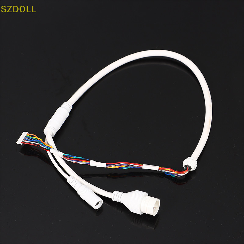 [cxSZDOLL] Ethernet Lan Cable PoE RJ45 สายเคเบิลเครือข่าย 10 Pin 10 สําหรับกล้องเครือข่าย Hikvision 
