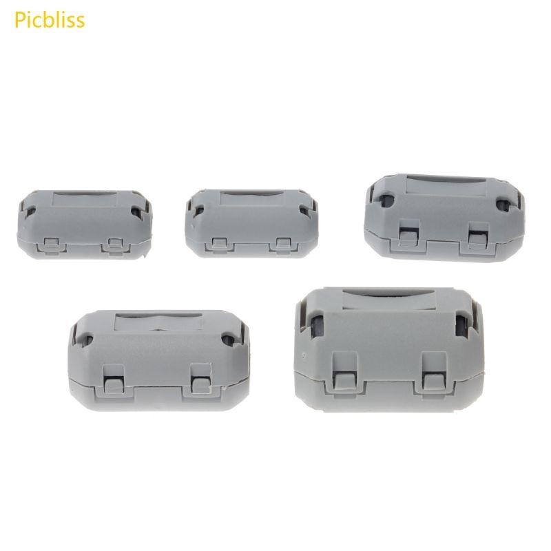 Picbliss Clip-on Ferrite Ring Core Ferrite Cable Clip RFI EMI Noise Suppressor Filter Cable Clip for