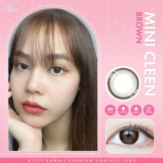 คอนแทคเลนส์(มินิ)🔥Mini Cleen🔥(Kitty Kawaii) สี : Brown รายเดือน มีค่าสายตา