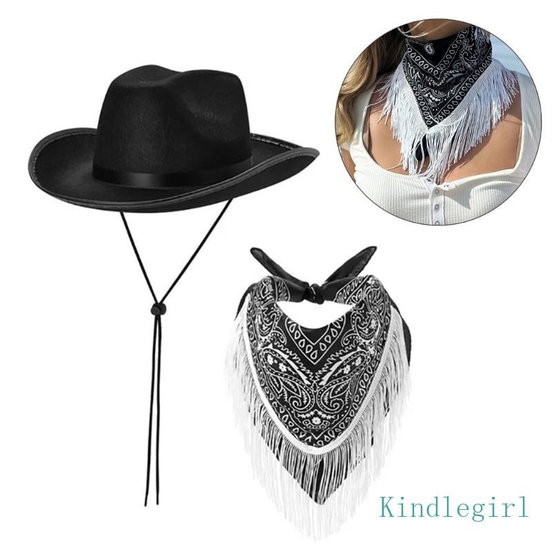 King แฟชั่นหมวกคาวบอย MasqueradeParty เครื่องแต่งกาย Bandanas ชุด Halloween Dress Up Suit