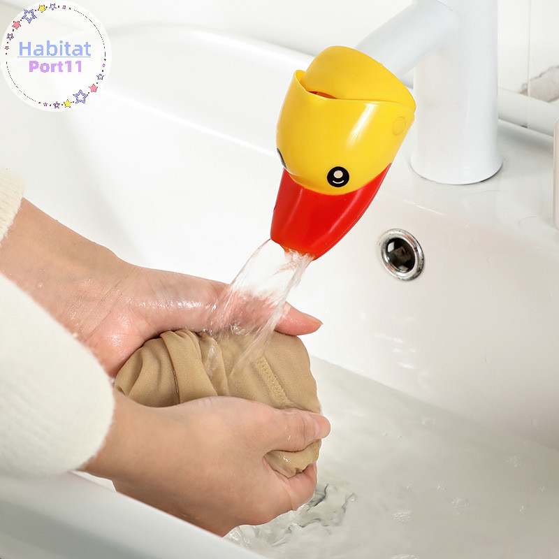 HabitatPort เด็กเด็กก๊อกน้ํา Extender ล้างมือเป็ดก๊อกน้ํา Extender การ์ตูนเด็ก Hand Washing Extension Splash Water Extender th - รูปที่ 7