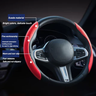 ปลอกหุ้มพวงมาลัยรถยนต์ กันลื่น ดูดซับเหงื่อ High Performance Steering Wheel Cover