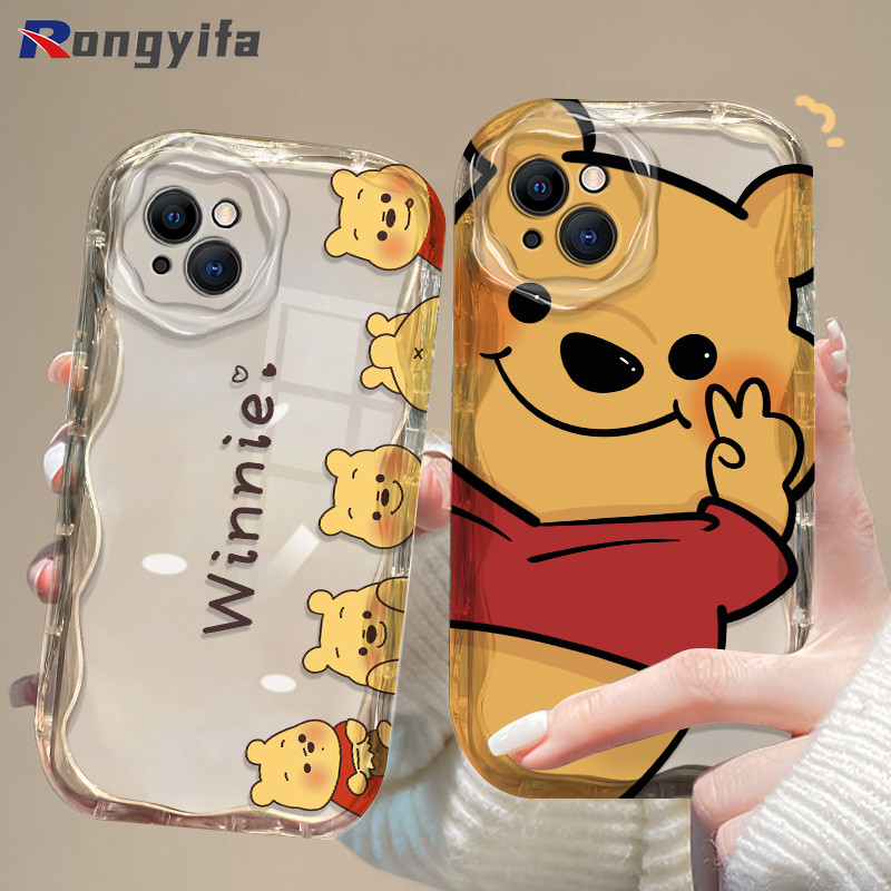 Winnie the Pooh Clear Cases สําหรับ Vivo V30 V29 V27 V25 V23 Pro V30E V29E V27E V25E V23E V30 V29 Lite Y17S Y28 5G Y36i การ์ตูน Anti-fall ใสหมีเคสโทรศัพท์