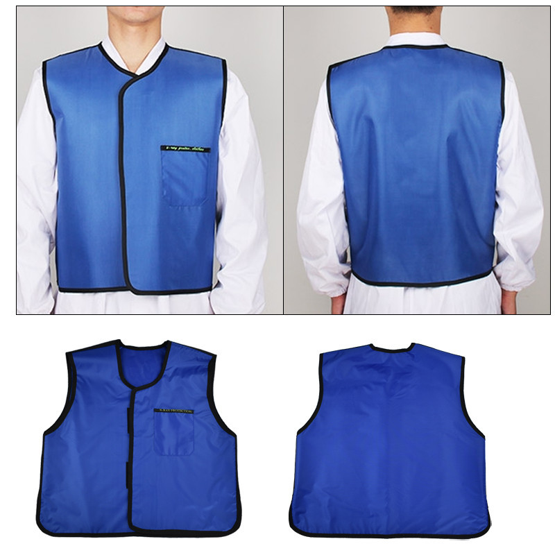 0.35mmpb ป้องกันตะกั่วเสื้อผ้าเสื้อกั๊กตะกั่ว X-ray