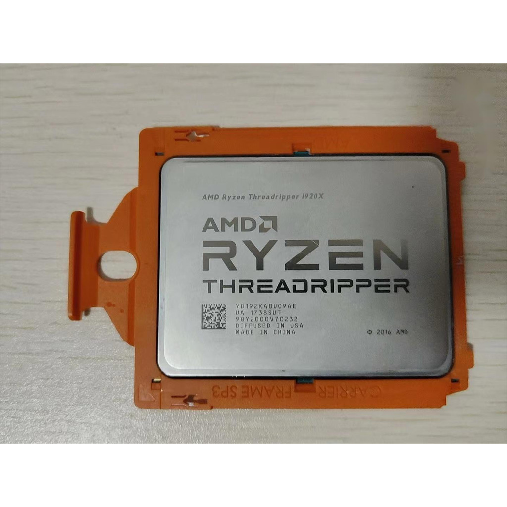AMD Ryzen Threadripper 1920X 3.5 GHz 12-Core 24 ด้าย CPU โปรเซสเซอร์ 180W YD192XA8UC9AE ซ็อกเก็ต TR4