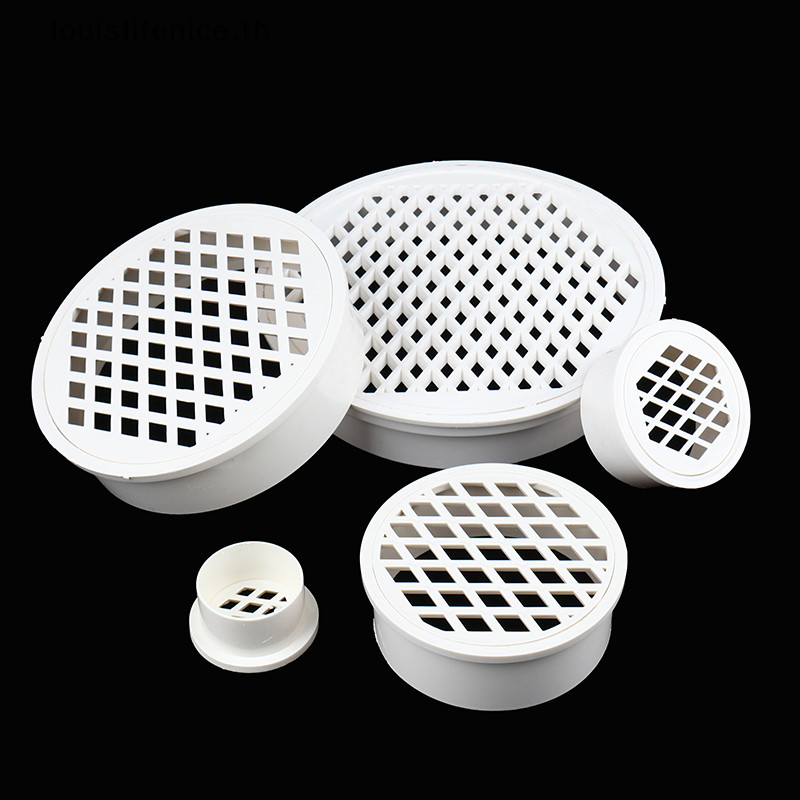 Lnth ท่อระบายน้ําชั้นเรียบง่ายประเภทแทรก PVC 50-200 ฝาปิดปลายท่อแบบกลม ตัวกรองช่องระบายอากาศสุทธิ HOT