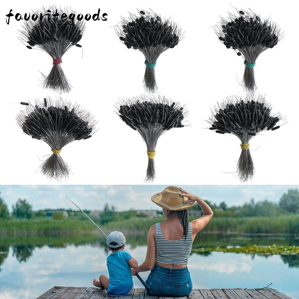 FAVORITEGOODS อุปกรณ์ตกปลา Fish Line Stopper Black Space Bean