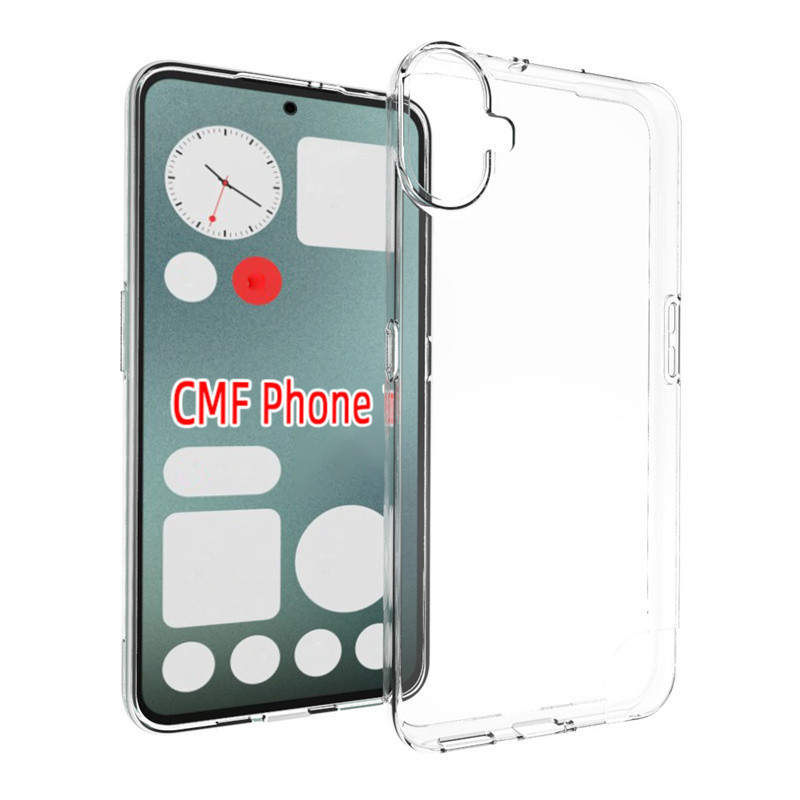 สําหรับ Nothing CMF โทรศัพท์ 1 กรณี Ultra Thin Matte ซิลิโคนใส TPU ปกหลังนุ่มเคสโทรศัพท์สําหรับ Nothing โทรศัพท์ CMF 1 Phone1 2a