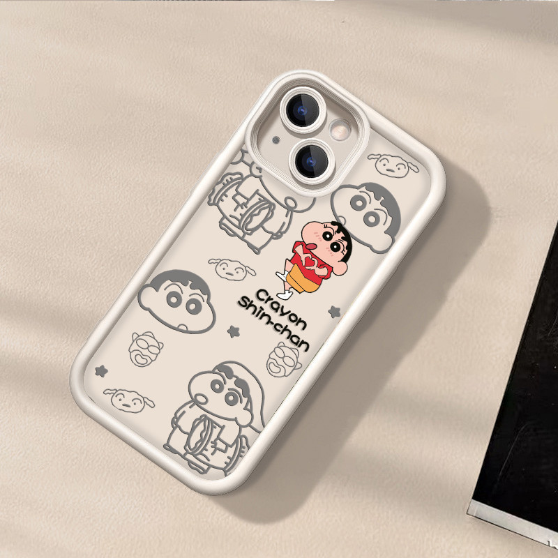 shinchan เคสการ์ตูน คดีโอปโป Oppo A11 A15 A16 A17 A5 A7 รูปที่ 6