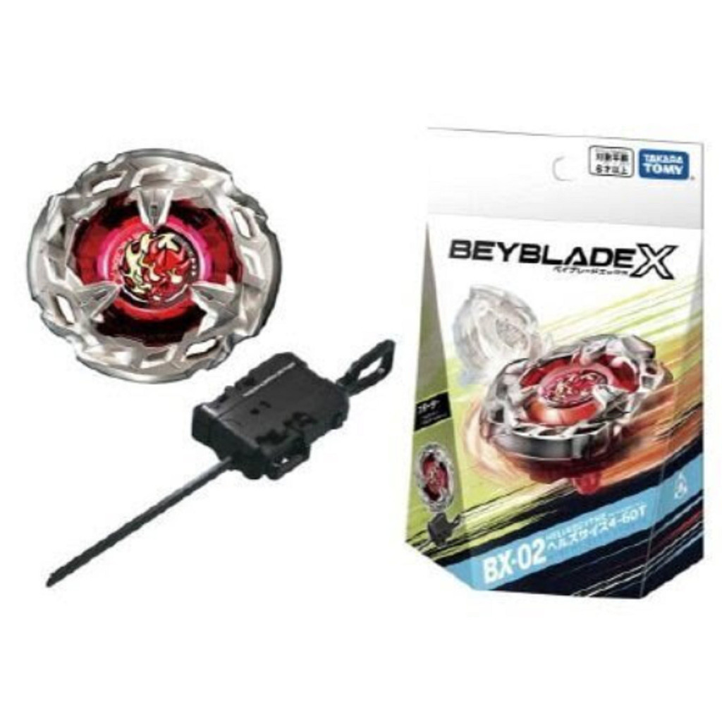 Takara Tomy Official BEYBLADE X BX-02 ของแท้ Starter Hells Scythe 4-60T (พร้อมตัวเปิด)