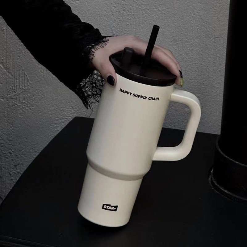 Star + ทุกคนเซรามิค Liner Thermos ถ้วยกาแฟ 710ML ถ้วยน้ําความจุขนาดใหญ่ถ้วย Cooler เซรามิค Ice Master ถ้วยแบบพกพาถ้วย
