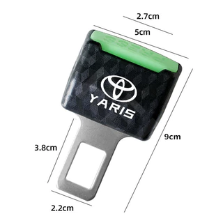Toyota คลิปหัวเข็มขัดนิรภัยรถยนต์ หัวต่อขยายเข็มขัดนิรภัยรถยนต์ ที่เสียบเบลท์หลอกใช้งานได้จริงเสียบต่อกันได้ สำหรับ Toyota Prius Fortuner Corolla Cross CHR Camry Wish Vios Veloz Estima Sienta Yaris Ativ Altis Hilux Revo bZ4X Hiace