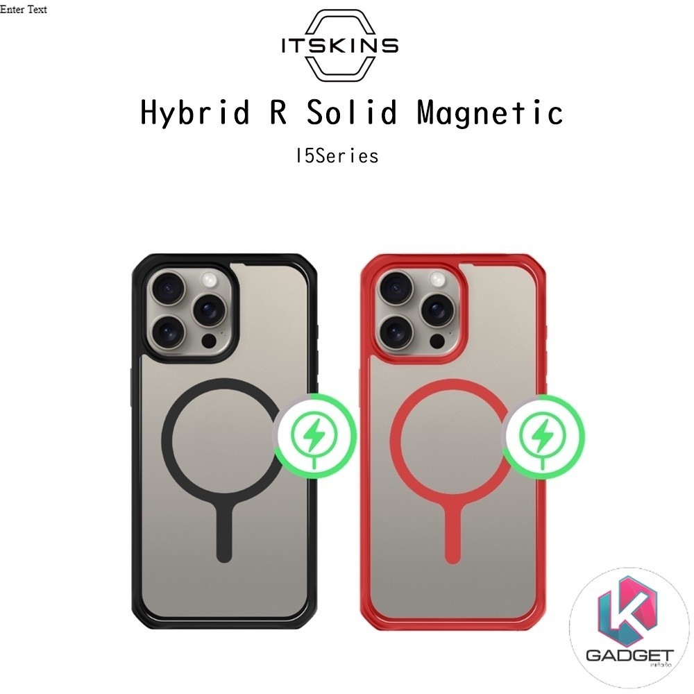 iTskins Hybrid R Solid Magnetic เคสกันกระแทกระดับ3เมตรเกรดพรีเมี่ยม เคสสำหรับ iPhone15/15Pro/15Proma