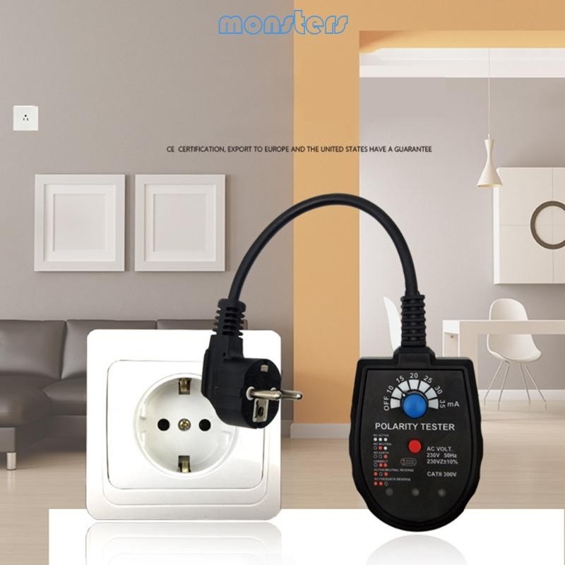 Mon Circuit Socket Phase Detector Multi-Function Three-Phase Loop Leakage Detector