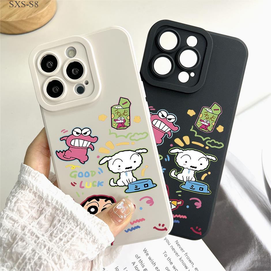 Samsung Galaxy S21 S20 S10 S9 S8 FE Plus Ultra S21+ S20+ 5G เคสซัมซุง สำหรับ Crayon Shin-chan  เคส เคสโทรศัพท์